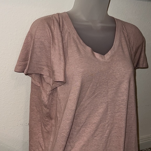 NWT - Old Navy Mauve/Beige Flowy Knit Blouse - Picture 2 of 3